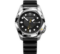 Victorinox Herren Armbanduhr Dive Pro Automatic Ø 43 mm, Swiss Made, Automatik, Wasserdicht bis 300 m, Saphirglas, Kautschuk-Armband, Schwarz