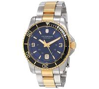 Victorinox Maverick Taucheruhr Edelstahl blue silver gold