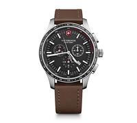 Victorinox Herren-Uhr Alliance Sport Chronograph, Herren-Armbanduhr, analog, Quarz, Gehäuse-Ø 44 mm, Armband 21 mm, 113 g, Braun/Schwarz