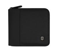 Victorinox Travel Essentials Portemonnaie mit RFID-Schutz, Rundum-Reißverschluss, Kartenfächer, Ausweisfach, Münzfach, Damen/Herren, Schwarz