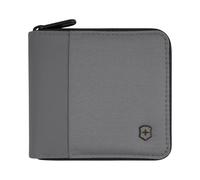 Victorinox Travel Essentials Portemonnaie mit RFID-Schutz, Rundum-Reißverschluss, Kartenfächer, Ausweisfach, Münzfach, Damen/Herren, Grau