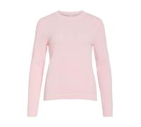 VILA Strickpullover mit gerippten Abschlüssen Modell 'dalo' in Hellrosa, Größe L
