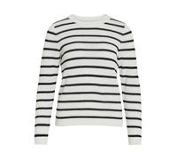 Vila Dalo Pullover (Herstellerartikelnummer: 14101685-WhiteAlyssum/StripesBlack-XXL)