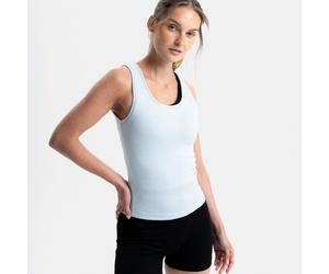 VIDAR Sport Damen Natural Sport Top | Blue Aura blue M