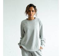 VIDAR Sport Natural Crewneck Sweater Damen aus TENCEL Modal & Bio-Baumwolle grau-meliert XS