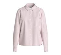 Langarmbluse VILA "VIDARMA L/S REGULAR SHIRT - NOOS", Damen, Gr. 36, cherry blossom stripes:hellweiß, Web, Obermaterial: 55% Polyester, 45% Baumwolle, gestreift, regular fit normal, 1-Knopf-Manschette