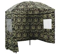 vidaXL Angel-Regenschirm Tarnung 220 x 185 cm Oxford-Polyester