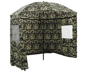 vidaXL Angel-Regenschirm Tarnung 220 x 185 cm Oxford-Polyester