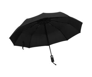 vidaXL Faltbarer Regenschirm Automatisch Schwarz 104 cm 149145