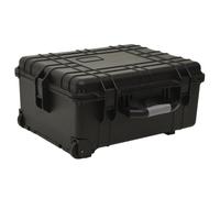 vidaXL Flugkoffer mit Rollen Schwarz 58x45x27 cm PP Schwarz 51797