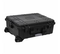 vidaXL Flugkoffer mit Rollen Schwarz 63x50x23 cm PP