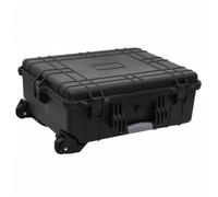 vidaXL Flugkoffer mit Rollen Schwarz 63x50x23 cm PP