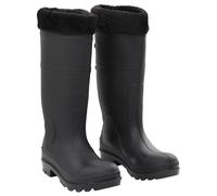 vidaXL Gummistiefel mit Herausnehmbarem Innenfutter Schwarz Gr. 38 PVC