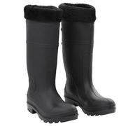 vidaXL Gummistiefel mit Herausnehmbarem Innenfutter Schwarz Gr. 39 PVC