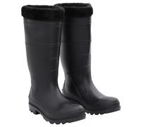 vidaXL Gummistiefel mit Herausnehmbarem Innenfutter Schwarz Gr. 42 PVC