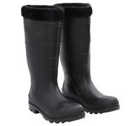 vidaXL Gummistiefel mit Herausnehmbarem Innenfutter Schwarz Gr. 43 PVC
