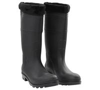 vidaXL Gummistiefel mit Herausnehmbarem Innenfutter Schwarz Gr. 44 PVC