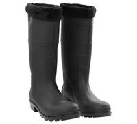 vidaXL Gummistiefel mit herausnehmbarem Innenfutter – wasserdicht, rutschfest, Schwarz Gr. 45