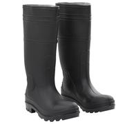 vidaXL Gummistiefel, Regenstiefel rutschfest, Anglerstiefel Wasserdicht, Arbeitsstiefel Gartenstiefel Halbschaft Stiefel, Schwarz Größe 42 PVC
