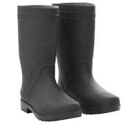 vidaXL Gummistiefel, Regenstiefel Rutschfest, Anglerstiefel Wasserdicht, Arbeitsstiefel Gartenstiefel Halbschaft Stiefel, Schwarz Größe 40 PVC