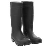 vidaXL Gummistiefel PVC Halbschaft – wasserdicht & rutschfest – Schwarz Größe 45