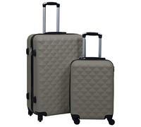 vidaXL Trolley-Set Hartschale 2-tlg. – 4 360° Rollen, ABS – Anthrazit