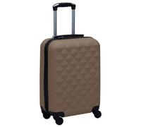 vidaXL Hartschalen-Trolley Braun ABS vidaXL Hartschalen-Trolley Braun ABS