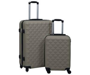 vidaXL Hartschalen-Trolley-Set 2 Stk. Anthrazit ABS