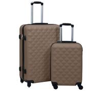 vidaXL Hartschalen-Trolley-Set 2 Stk. Braun ABS