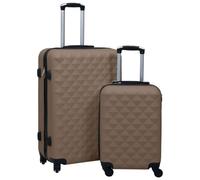 vidaXL Hartschalen-Trolley-Set 2 Stk. Braun ABS Braun 92433