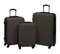 vidaXL Hartschalen-Trolley-Set 3 Stk. Anthrazit ABS