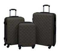 vidaXL Hartschalen-Trolley-Set 3 Stk. Anthrazit ABS