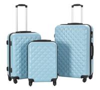 Hartschalen-Trolley-Set 3 Stk. Blau ABS