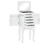 vidaXL Kiefernholz Schmuckkommode Schmuckschrank Schmuckkästchen Schmuckkasten