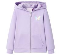 vidaXL Kinder-Kapuzenpullover Hoodie Sweatjacke Langarm Lila 104