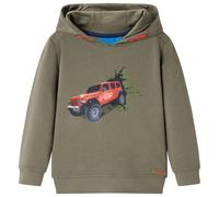 Kinder-Kapuzenpullover Khaki 128