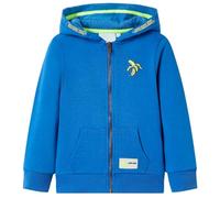 vidaXL Kinder Kapuzenpullover mit Reißverschluss Sweatjacke Kapuzenjacke Blau 128