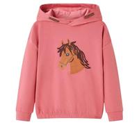 Kinder-Kapuzenpullover Altrosa 104