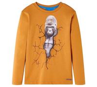 vidaXL Kinder-Langarmshirt Dunkelocker 128