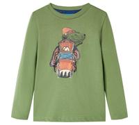 vidaXL Kinder-Langarmshirt Helles Khaki 104
