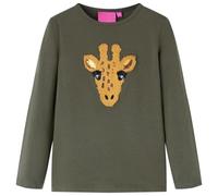 vidaXL Kinder-Langarmshirt Khaki 104