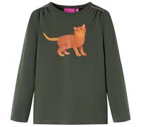 vidaXL Kinder-Langarmshirt Khaki 92