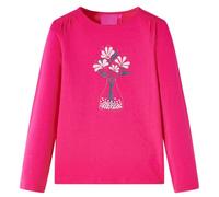 vidaXL Kinder-Langarmshirt Knallrosa 128