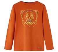 vidaXL Kinder-Langarmshirt Rostbraun 104