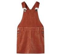vidaXL Kinder-Latzkleid Cordkleid Kleid Kinderkleid Mädchen Kordkleid Cord Cognac 104