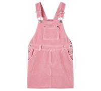 vidaXL Kinder-Latzkleid Cordkleid Kleid Kinderkleid Mädchen Kordkleid Cord Hellrosa 116