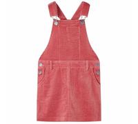 vidaXL Kinder-Latzkleid Cordkleid Kleid Kinderkleid Mädchen Kordkleid Cord Rosa 116