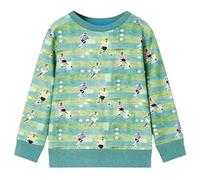 vidaXL Kinder-Sweatshirt Hellgrün Melange 140