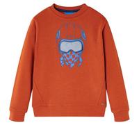 Kinder-Sweatshirt Rostbraun 116