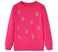 Kinder-Sweatshirt Knallrosa 104